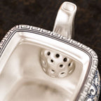 Gilded Silver Kung Fu Tea Set – Handcrafted Porcelain & 999 Silver