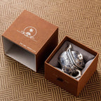 Gilded Silver Kung Fu Tea Set – Handcrafted Porcelain & 999 Silver