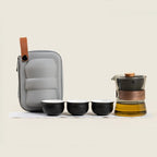 Lazy teapot anti-scalding breakthrough point teapot turning high temperature resistant glass rotating pot tea separation cup