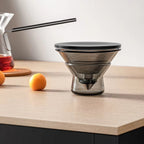 Tea & Coffee 2-in-1 Travel Pot | Minimalist Glass Portable Brewer