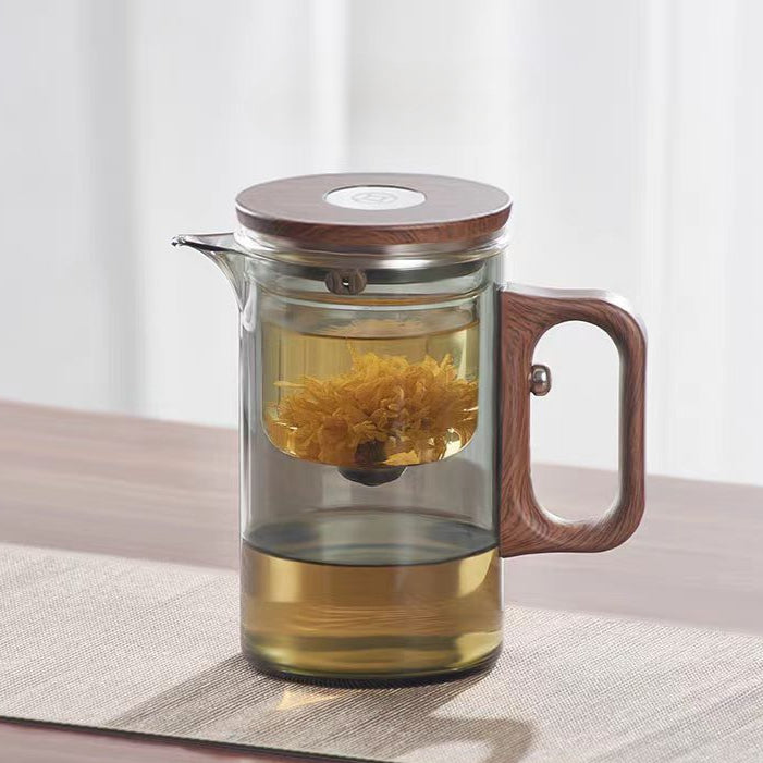 Smart Magnetic Teapot | Lazy Tea Maker with Tea-Water Separation | 600ml Glass Infuser Pot