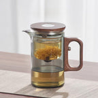 Smart Magnetic Teapot | Lazy Tea Maker with Tea-Water Separation | 600ml Glass Infuser Pot