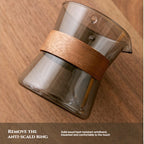 Lazy teapot anti-scalding breakthrough point teapot turning high temperature resistant glass rotating pot tea separation cup