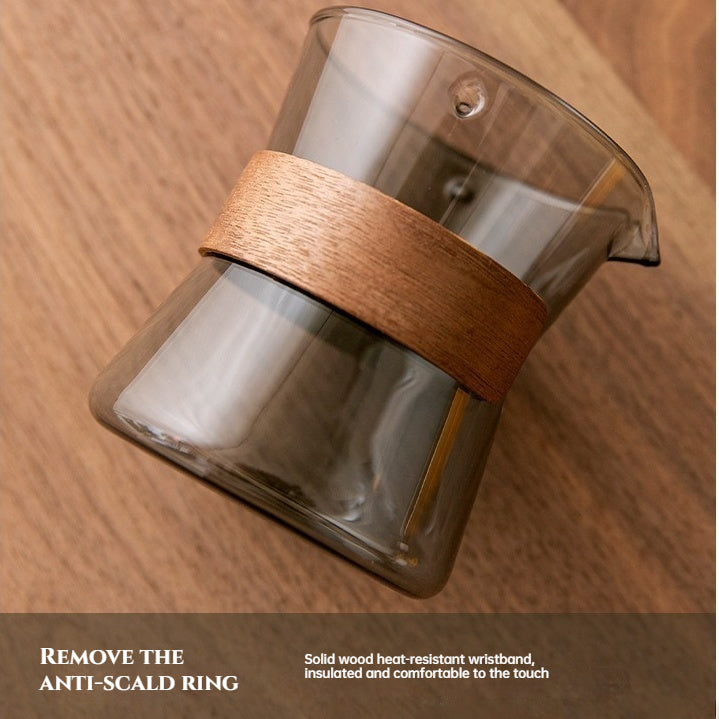 Lazy teapot anti-scalding breakthrough point teapot turning high temperature resistant glass rotating pot tea separation cup