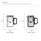 Smart Magnetic Teapot | Lazy Tea Maker with Tea-Water Separation | 600ml Glass Infuser Pot