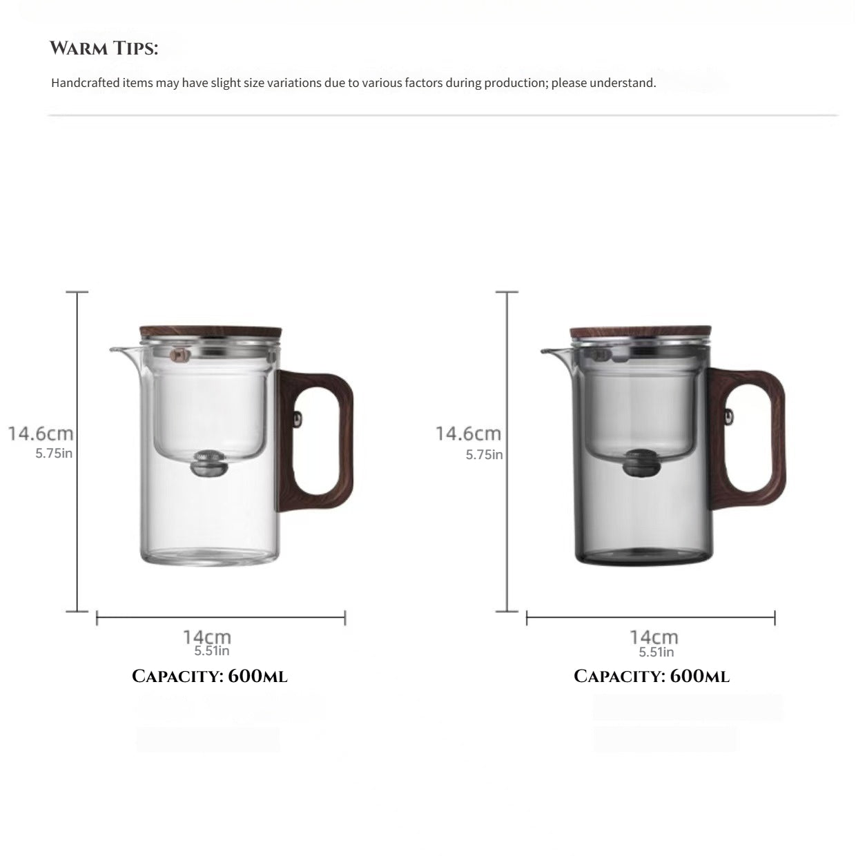 Smart Magnetic Teapot | Lazy Tea Maker with Tea-Water Separation | 600ml Glass Infuser Pot