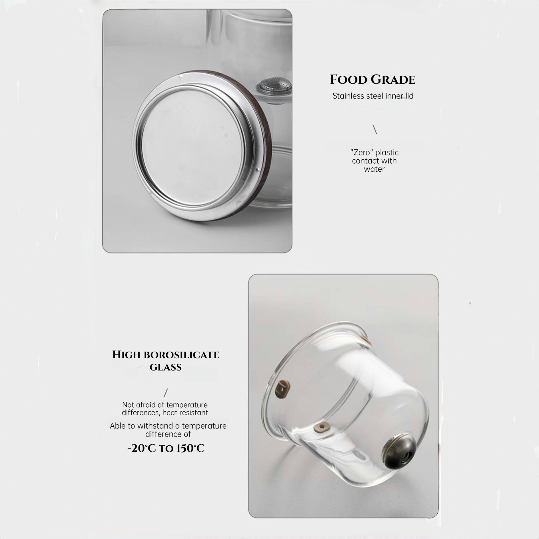 Smart Magnetic Teapot | Lazy Tea Maker with Tea-Water Separation | 600ml Glass Infuser Pot