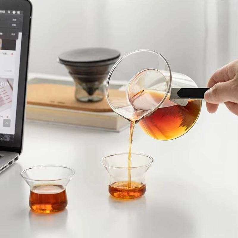 Tea & Coffee 2-in-1 Travel Pot | Minimalist Glass Portable Brewer