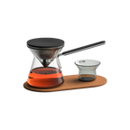 Tea & Coffee 2-in-1 Travel Pot | Minimalist Glass Portable Brewer
