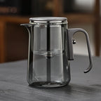 Lazy Magnetic Tea Pot with Tea-Water Separation – Borosilicate Glass Teapot with Infuser (600ml / 800ml / 1000ml)