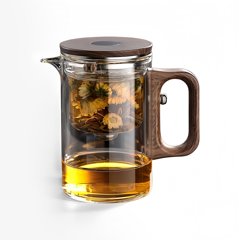 Smart Magnetic Teapot | Lazy Tea Maker with Tea-Water Separation | 600ml Glass Infuser Pot