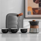 Lazy teapot anti-scalding breakthrough point teapot turning high temperature resistant glass rotating pot tea separation cup