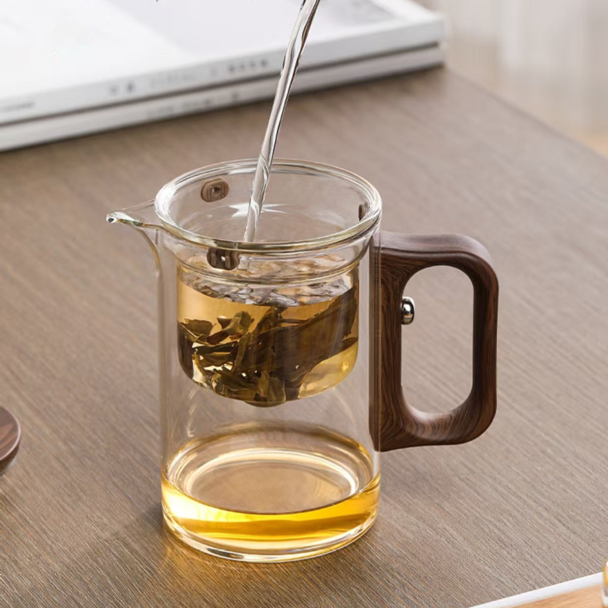 Smart Magnetic Teapot | Lazy Tea Maker with Tea-Water Separation | 600ml Glass Infuser Pot