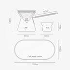 Tea & Coffee 2-in-1 Travel Pot | Minimalist Glass Portable Brewer