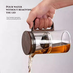 Smart Magnetic Teapot | Lazy Tea Maker with Tea-Water Separation | 600ml Glass Infuser Pot