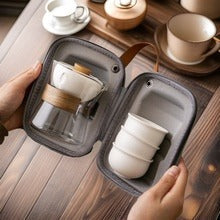 Lazy teapot anti-scalding breakthrough point teapot turning high temperature resistant glass rotating pot tea separation cup
