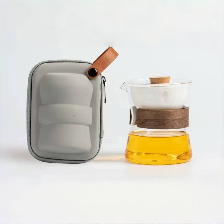 Lazy teapot anti-scalding breakthrough point teapot turning high temperature resistant glass rotating pot tea separation cup