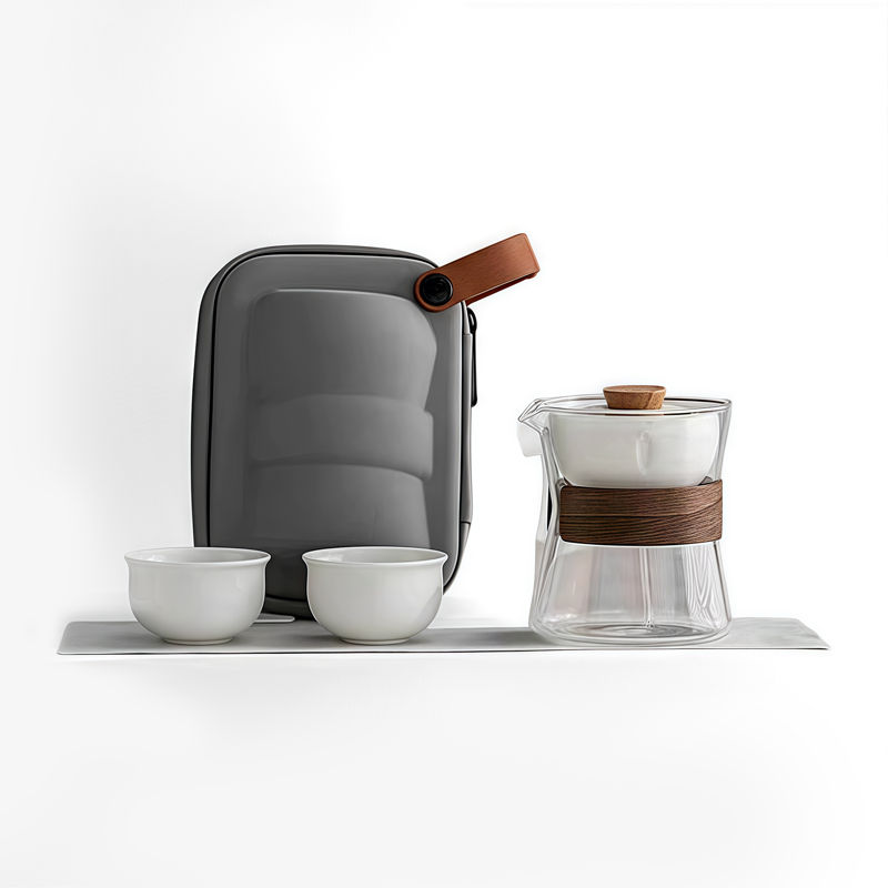 Lazy teapot anti-scalding breakthrough point teapot turning high temperature resistant glass rotating pot tea separation cup