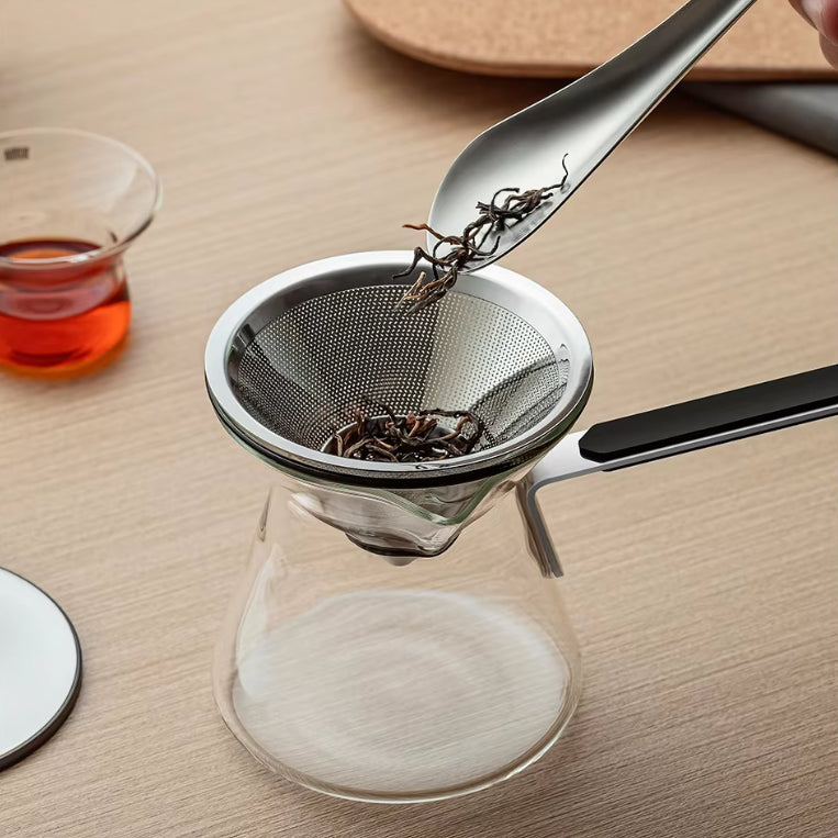 Tea & Coffee 2-in-1 Travel Pot | Minimalist Glass Portable Brewer