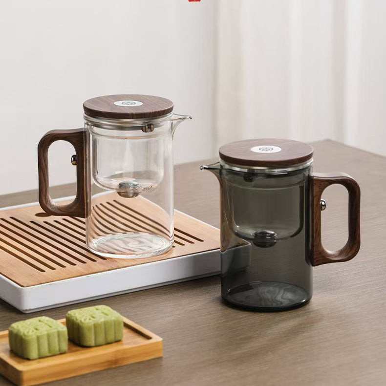 Smart Magnetic Teapot | Lazy Tea Maker with Tea-Water Separation | 600ml Glass Infuser Pot